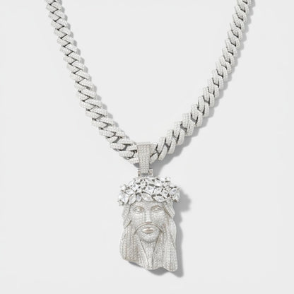 Jesus Cuban Chain Necklace