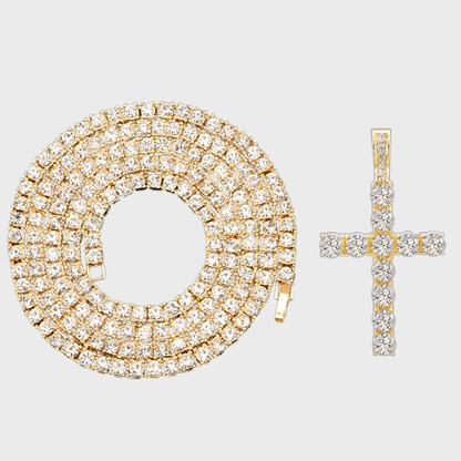Moissanite Cross Necklace